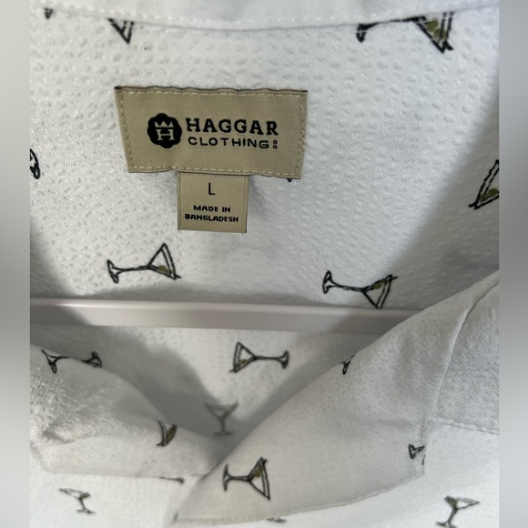 Men’s Martini 🍸 Shirt by Haggar Size L - Picture 2 of 4